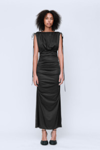 Wynn Hamlyn Matilda Knit Maxi Dress - Black