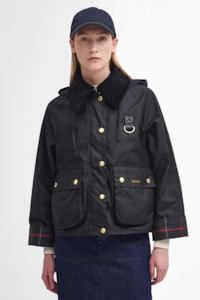 Barbour Reighton Wax Jacket - Black/Classic