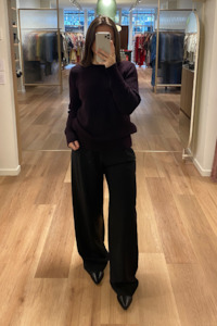 Sale: Standard Issue Merino Universal Slub Sweater - Navy/Fig