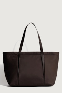 Yu Mei: Yu Mei Landscape Tote - Coffee Bean Nylon
