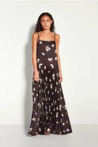 Juliette Hogan Betty Pleat Dress - Golden