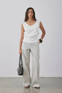 Gregory Zaha Tank - Parchment