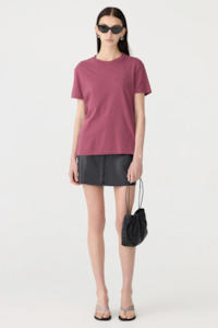 Bassike: Bassike Classic T-shirt - Faded Plum