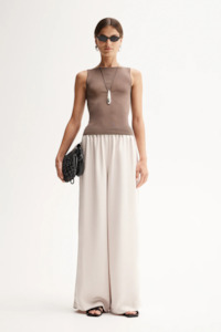 Elka Collective: Elka Collective Anouk Knit Top - Chocolate