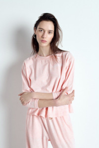 Designer American Vintage: American Vintage Ypawood LS T-shirt - Glazing Melange