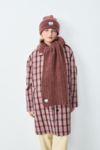 Designer American Vintage: American Vintage Vitow Scarf - Choco Black Melange