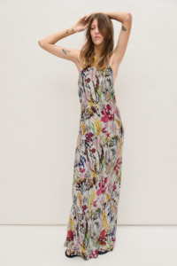 Silk Laundry: Silk Laundry High Low Dress - Planktonic