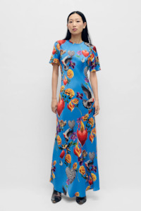 Silk Laundry SS Bias Dress - Dearly Beloved Mirage