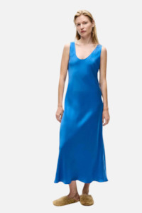 Silk Laundry: Silk Laundry Scoop Neck Dress - Wave