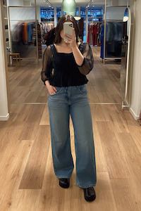 Designer Rixo: Rixo Tyla Top - Black