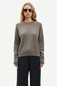 Staff Picks: Samsoe Samsoe Boston O-neck - Grey Blue Mel