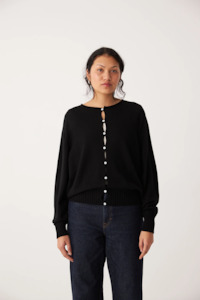 Francie: Francie The Anni Cardigan - Black