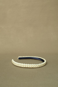 Ola Ro Braided Headband - Cream Almond