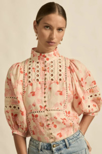 Zoe Kratzmann Cabaret Top - Cherry Tulip