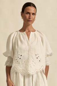 Zoe Kratzmann: Zoe Kratzmann Dawn Top - Porclain