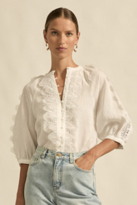 Zoe Kratzmann: Zoe Kratzmann Bouquet Top - Porcelain