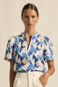 Zoe Kratzmann Recollect Top - Azure Bouquet