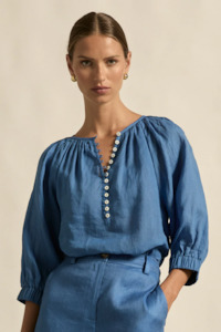 Zoe Kratzmann: Zoe Kratzmann Tranquil Top - Shoreline