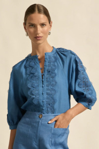 Zoe Kratzmann: Zoe Kratzmann Bouquet Top - Shoreline