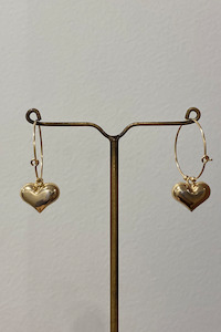 Petite Grand Donna Hoops - Gold