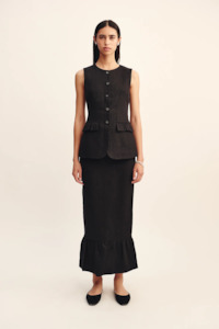 Posse Matilda Column Skirt - Black