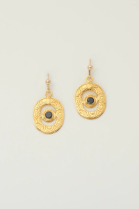 Charlotte Penman: Charlotte Penman Artemis Earrings - Gold/Spinel