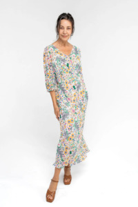 Carlson Camille Dress - White