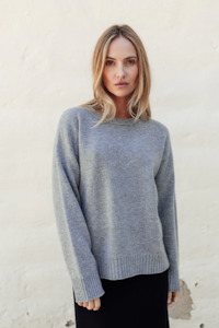 Perriam Cashmere Merino Jersey - Grey