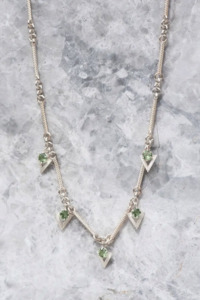 Necklace Collection: Zoe & Morgan Hyacinth Necklace - Sterling Silver Apatite