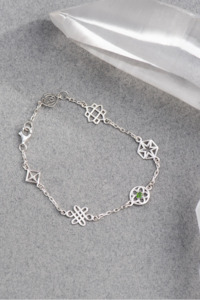 Zoe & Morgan Aura Bracelet - 925 Sterling Silver with Chrome Diopside