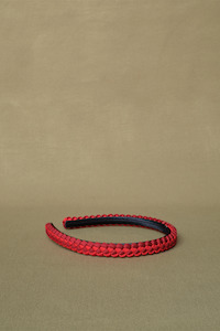 Ola Ro Braided Headband - Scarlet Raspberry