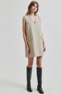 Mini Dress: Second Female Sharo Spencer Dress - Trench Coat