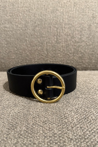 Rogues Royals: Rogues & Royals Markham Belt - Black/Brass