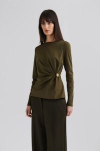 Malina: Malina Mailey Top - Olive