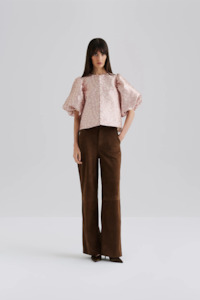 Malina Cleo Blouse - Beige Leo
