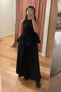 Foemina: Foemina Kendall Top - Black Poplin