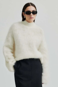 Second Female Isaky Knit T-neck - Eggnog