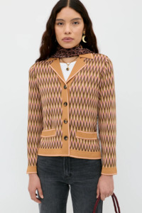 Rixo Quiniey Cardigan - Maeve Jacquard