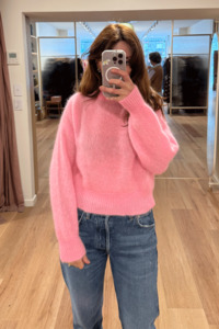 Surprise Jane Mohair Sweater - Light Pink