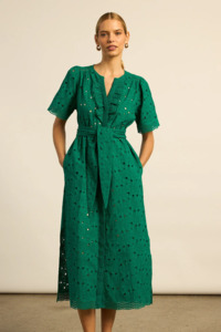 Dresses Nz: Zoe Kratzmann Voyage Dress - Emerald