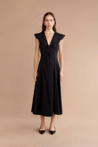 Lovaan Rhia Midi Dress - Black