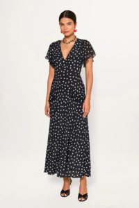Rixo Evie Dress - Bohemia Spot Deep Navy