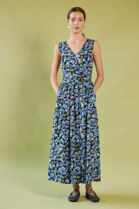 Daylight Moon Smell Of The Sea Wrap Dress - Acid Pansy