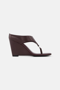 Rebe Yvie Wedge Heel - Plum Brown
