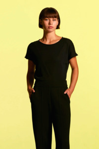 Standard Issue Clothing: Standard Issue Cotton Draped Top - Black