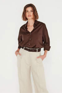 Shjark Baildon Shirt - Cocoa