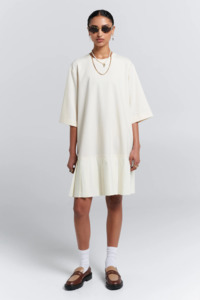 Karen Walker: Karen Walker Rally Dress - Cream/Cream
