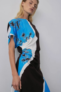 Gregory Nz: Gregory Terra Dress - Cerulean Watercolour Print