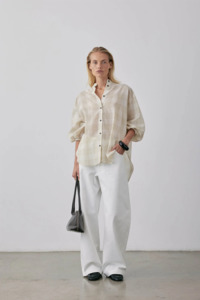 Gregory Tadao Blouse - Hay Check
