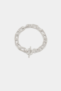 Alexandra Dodds Teeth Chain Link Bracelet - Silver
